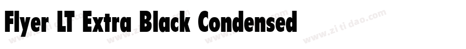 Flyer LT Extra Black Condensed字体转换